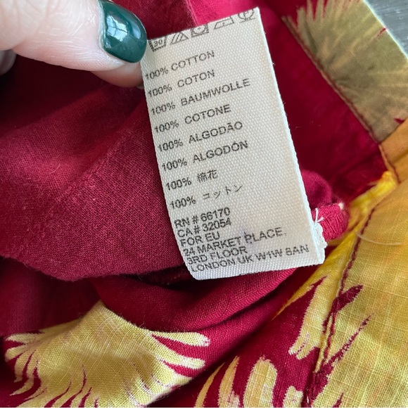 NWT Free People Maroon Malibu Combo Floral Tropical Romper Onesie Jumpsuit XS - Picture 10 of 16